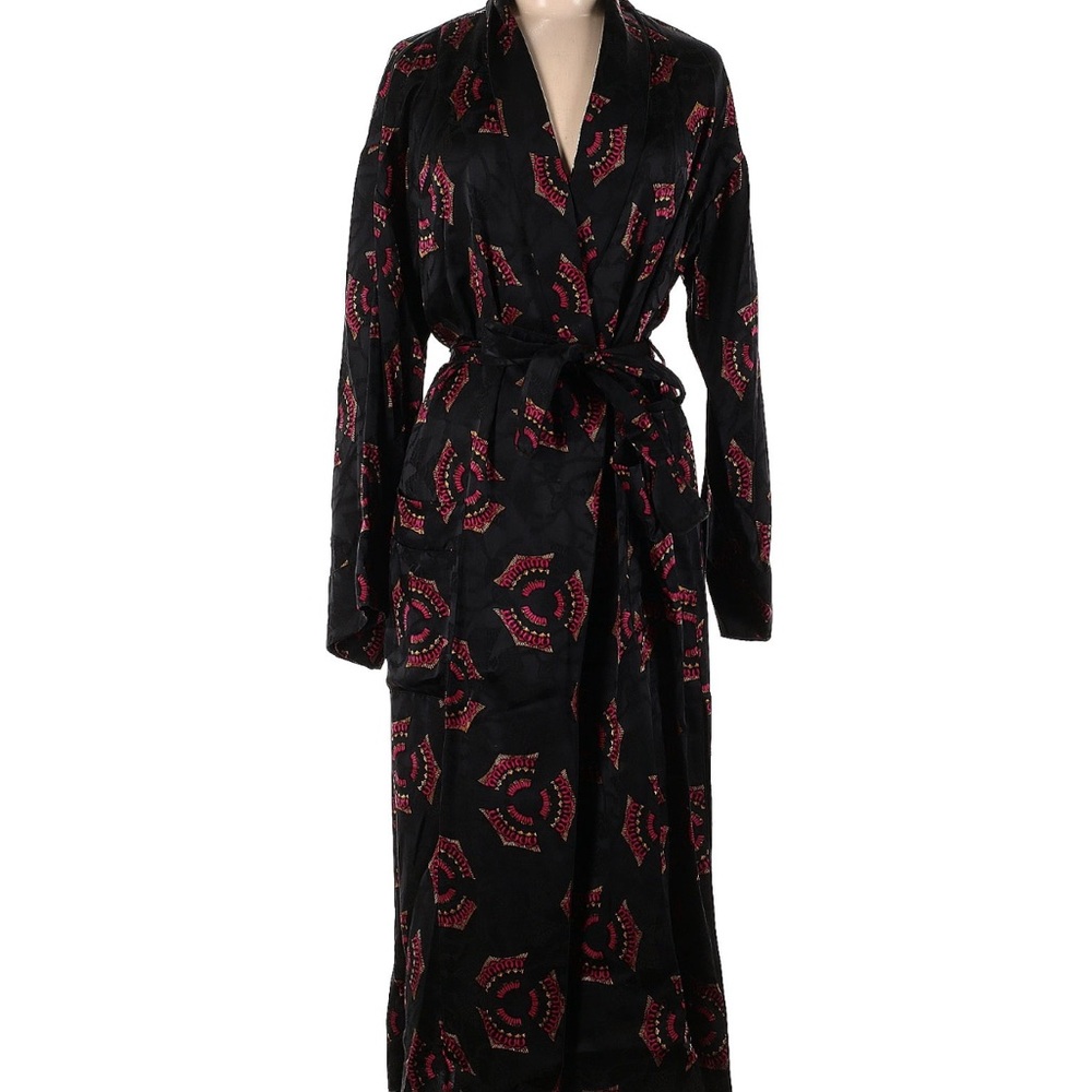 A.L.C. Long Sleeve Black and Red Dress